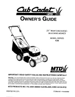 Preview for 1 page of Cub Cadet 436 Series Owner'S Manual