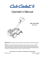 Cub Cadet 454 Operator'S Manual preview