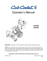 Preview for 1 page of Cub Cadet 522 WE Operator'S Manual