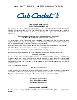 Preview for 28 page of Cub Cadet 522 WE Operator'S Manual