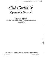 Preview for 1 page of Cub Cadet 673 Operator'S Manual