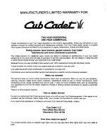 Предварительный просмотр 20 страницы Cub Cadet 673 Operator'S Manual