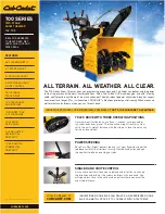 Cub Cadet 728 TDE Brochure preview