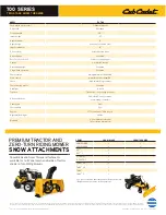 Предварительный просмотр 2 страницы Cub Cadet 728 TDE Brochure