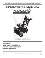 Cub Cadet 769-04210 Operator'S Manual preview