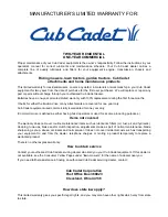 Предварительный просмотр 28 страницы Cub Cadet 826 Operator'S Manual