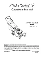 Cub Cadet 997A71X Operator'S Manual preview