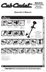 Cub Cadet BC 210 Operator'S Manual preview