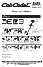 Preview for 6 page of Cub Cadet BC 210 Operator'S Manual