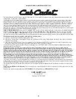 Preview for 20 page of Cub Cadet BC280 Operator'S Manual