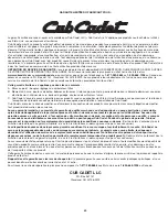 Preview for 40 page of Cub Cadet BC280 Operator'S Manual