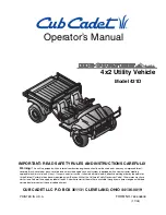 Cub Cadet Big Country 431D Operator'S Manual preview