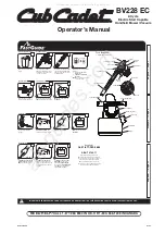 Cub Cadet BV228 EC Operator'S Manual preview