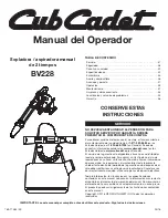 Предварительный просмотр 37 страницы Cub Cadet BV288 Operator'S Manual