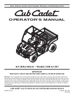 Preview for 1 page of Cub Cadet C466 Operator'S Manual