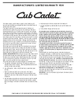 Preview for 28 page of Cub Cadet C466 Operator'S Manual