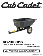 Preview for 1 page of Cub Cadet CC-1000PS Manual