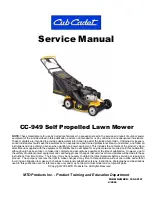 Preview for 1 page of Cub Cadet CC-949 Service Manual