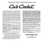 Preview for 20 page of Cub Cadet CC2090 Operator'S Manual