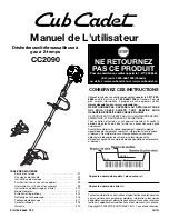 Preview for 21 page of Cub Cadet CC2090 Operator'S Manual