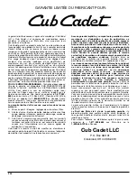 Preview for 40 page of Cub Cadet CC2090 Operator'S Manual