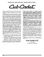 Preview for 60 page of Cub Cadet CC2090 Operator'S Manual