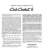 Preview for 36 page of Cub Cadet CC4BP Operator'S Manual