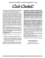 Preview for 16 page of Cub Cadet CC5075 Operator'S Manual