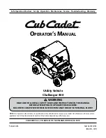 Cub Cadet Challenger 400 Operator'S Manual preview