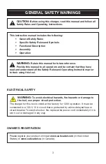 Preview for 3 page of Cub Cadet CRC8000 Instruction Manual