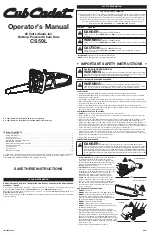 Cub Cadet CS59L Operator'S Manual preview