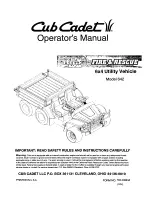 Preview for 1 page of Cub Cadet Fire & Rescue 642 Operator'S Manual