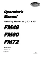 Preview for 1 page of Cub Cadet FM48 Operator'S Manual