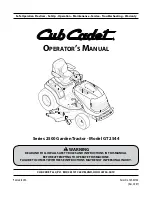 Cub Cadet GT 2544 Operator'S Manual preview