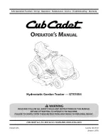 Preview for 37 page of Cub Cadet GTX 1054 Operator'S Manual