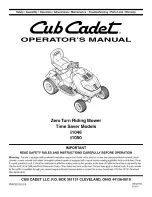 Preview for 1 page of Cub Cadet i1046 Operator'S Manual