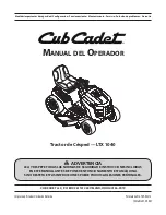 Предварительный просмотр 37 страницы Cub Cadet LTX 1040 Operator'S Manual