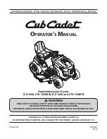 Preview for 1 page of Cub Cadet LTX 1042 Operator'S Manual