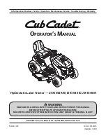 Cub Cadet LTX 1045 Operator'S Manual preview