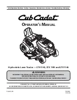 Preview for 1 page of Cub Cadet LTX 1145 Operator'S Manual