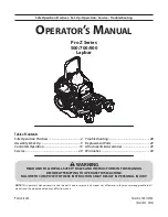 Preview for 1 page of Cub Cadet Pro Z Series 500 Lapbar Operator'S Manual