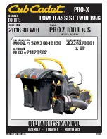 Предварительный просмотр 1 страницы Cub Cadet Pro2B+ 21120902 Operator'S Manual