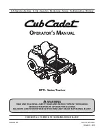 Cub Cadet RZT L Operator'S Manual preview