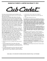 Предварительный просмотр 24 страницы Cub Cadet Series 060 Operator'S Manual