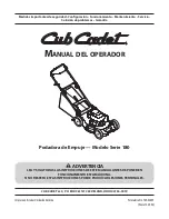 Предварительный просмотр 21 страницы Cub Cadet Series 180 Operator'S Manual