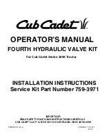 Preview for 1 page of Cub Cadet Series 3000 Operator'S Manual