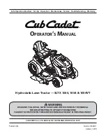 Предварительный просмотр 1 страницы Cub Cadet SLTX 1050 Operator'S Manual