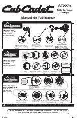 Preview for 5 page of Cub Cadet ST227S Operator'S Manual