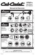 Preview for 11 page of Cub Cadet ST227S Operator'S Manual