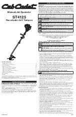 Предварительный просмотр 9 страницы Cub Cadet ST4125 Operator'S Manual